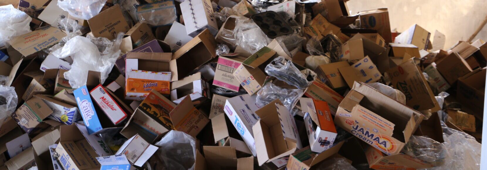 Cardboard waste sorted in Nairobi
